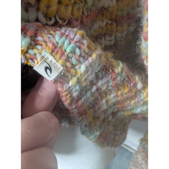 RIP CURL-Relaxed Wool Blend Sweater Cozy outdoors bohoChic beachy vacation - Picture 5 of 8